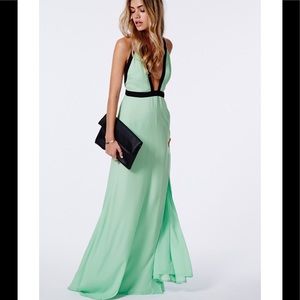 green emerald velvet dress Hollister T-shirt main image 1